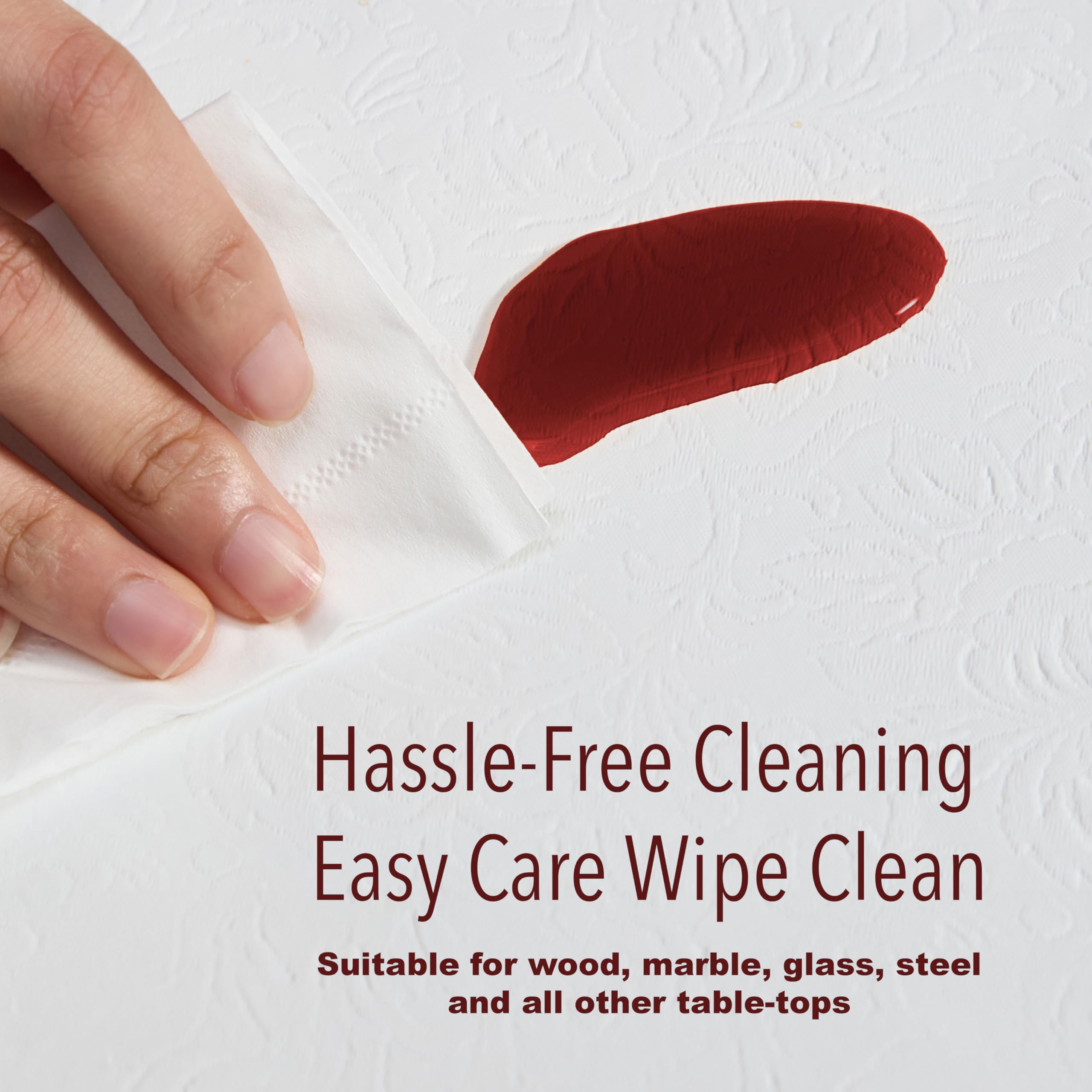 Home Bargains Plus Quilted Heavy Duty Table Pad Protector with Flannel Backing, Cut to Fit, Heat Resistant, Wipe Clean, Protects Table from Spills and Scratches, White, 52” x 70” Rectangle - Image 7