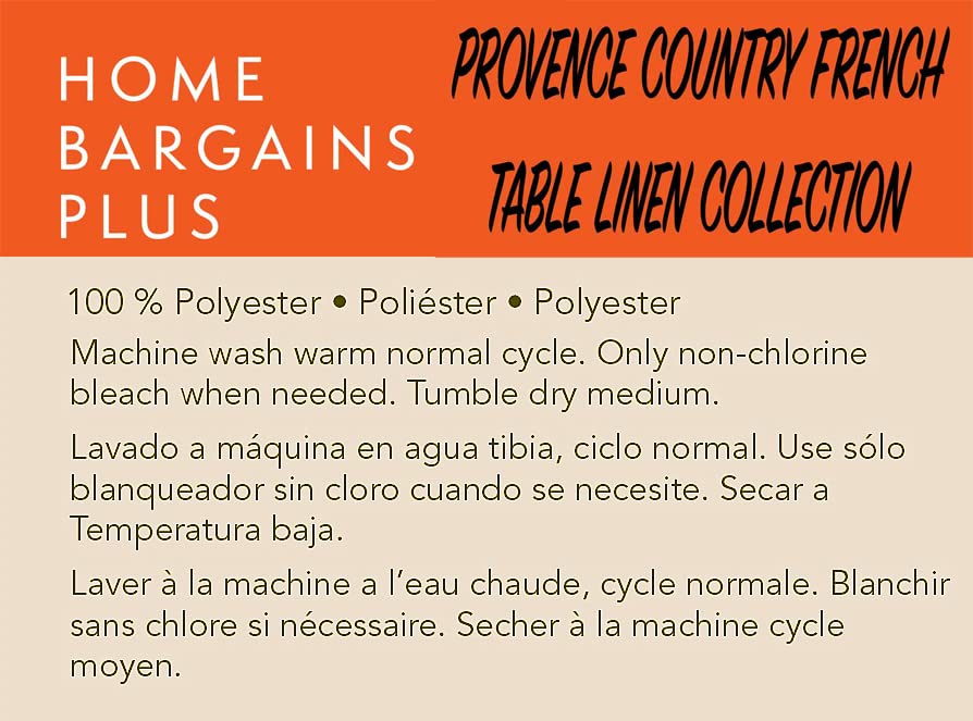 Home Bargains Plus Rectangle Fabric Placemats, Set of 4 Placemats, Wheat and Olives Print, Indoor Outdoor Stain and Water Resistant Fabric Placemats, Provence French Country - Image 9