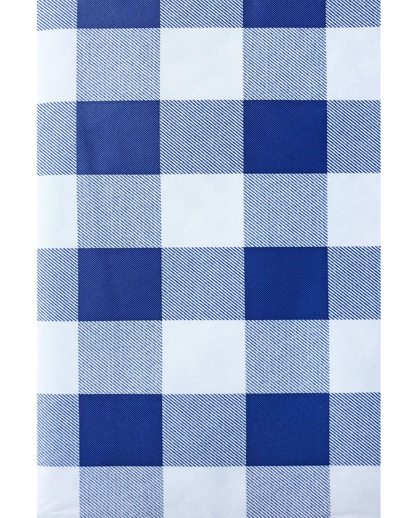 Newbridge Blue Buffalo Check Rectangle Vinyl Tablecloth with Flannel Backing, 52 x 70 Inch, Checkered Indoor Outdoor Vinyl Waterproof Picnic and BBQ Table Cover, Cottage Gingham Print - Image 9
