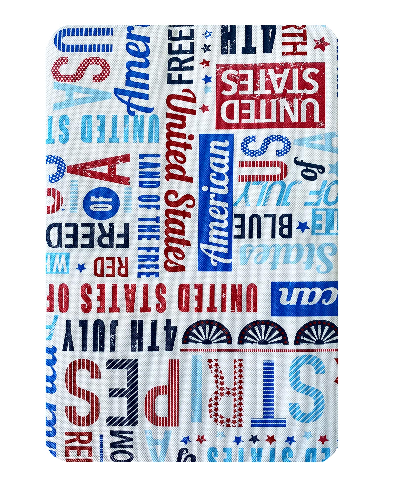 Newbridge Celebrate America Patriotic Blue Stars and Stripes 52 x 70 Inch Rectangle Vinyl Flannel Back Tablecloth, Waterproof Indoor Outdoor Dining BBQ Picnic Table Cover - Image 5