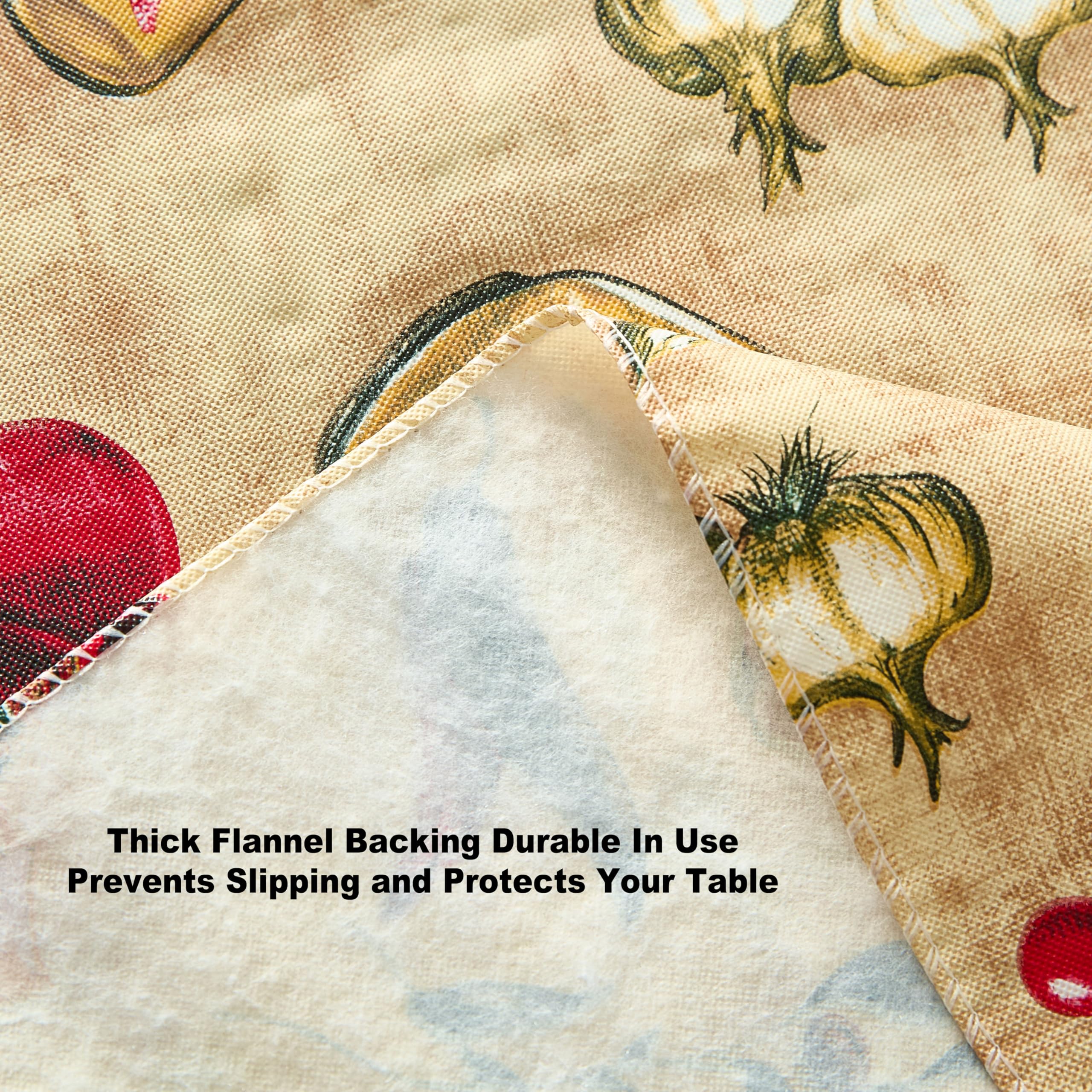 Newbridge Oil and Vinegar Tuscany Print Vinyl Flannel Backed Tablecloth, Olive Oil Bottle Indoor/Outdoor Waterproof Tablecloth, Barbeque, Patio and Kitchen Dining, 70" Zippered Umbrella Round - Image 8