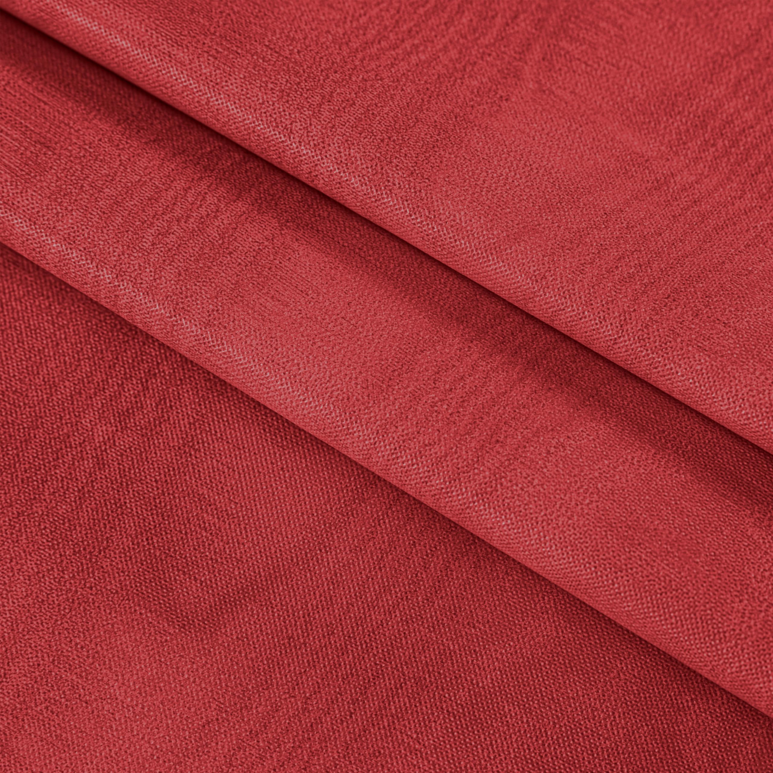 Newbridge Red Moire Wavy Solid Vinyl Flannel Backed Tablecloth, 52 x 52 Inch Square, Heavyweight Indoor Outdoor Waterproof Table Cover, Easy Care Wipe Clean - Image 6