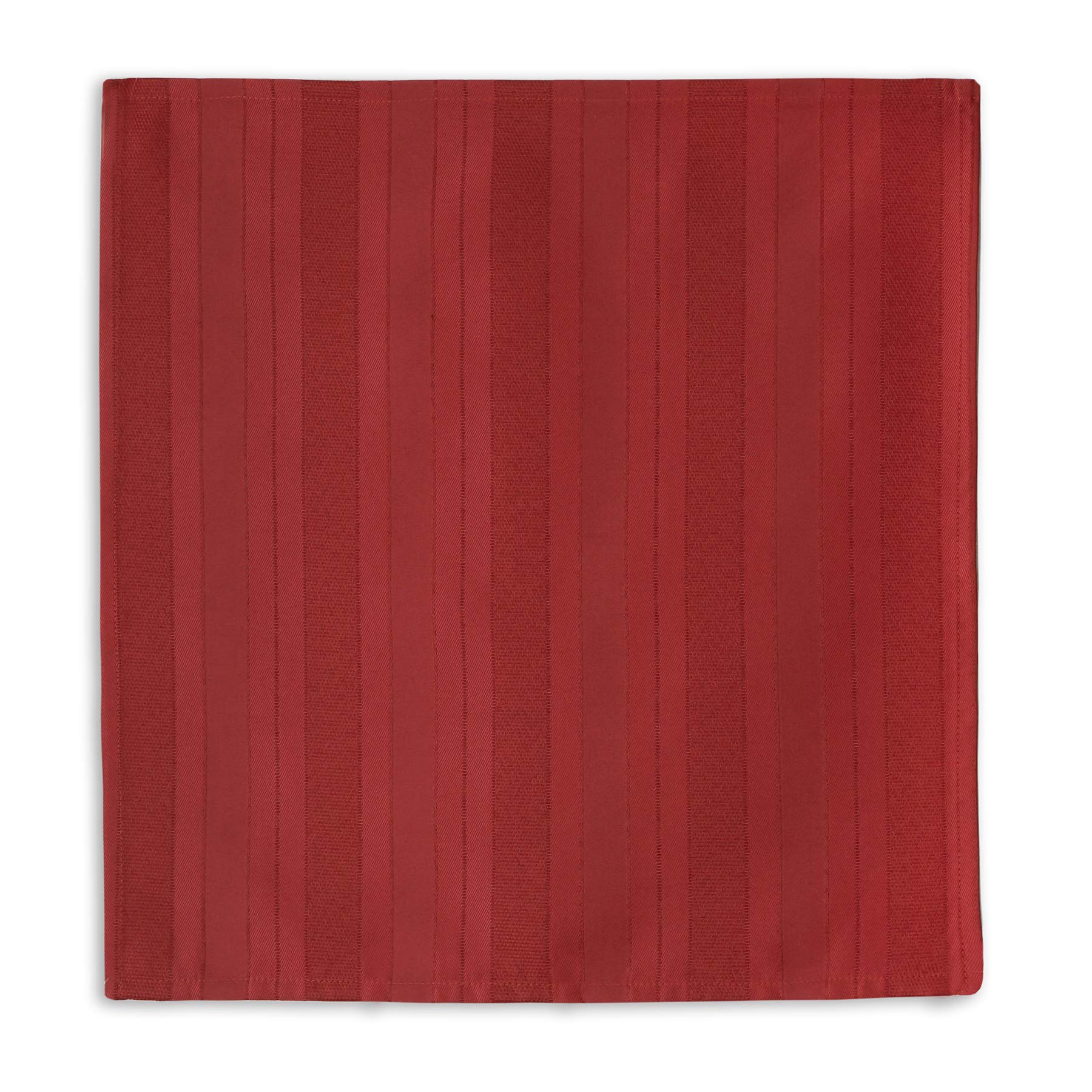 Newbridge Red Satin Stripe Fabric Tablecloth, 52 x 70 Inch Rectangle, Elegant Woven Stripe, Wrinkle Resistant Reusable Polyester Table Cover - Image 6