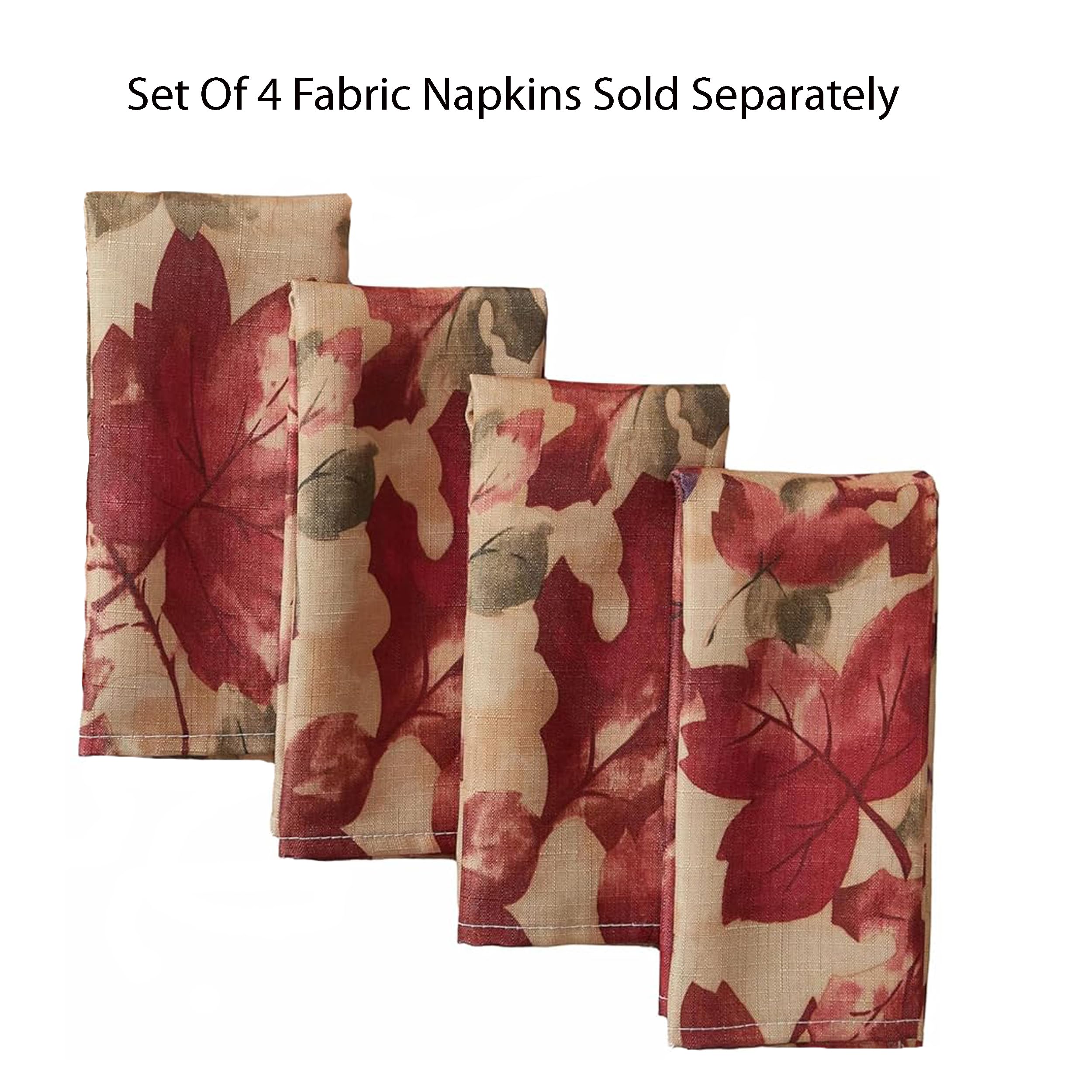 Newbridge Thanksgiving Autumn Leaf Collage Square Fabric Tablecloth, 52 x 52 Inch, Contemporary Fall Leaves Soil Resistant, Easy Care Table Cover for Holiday Dinner Party - Image 7