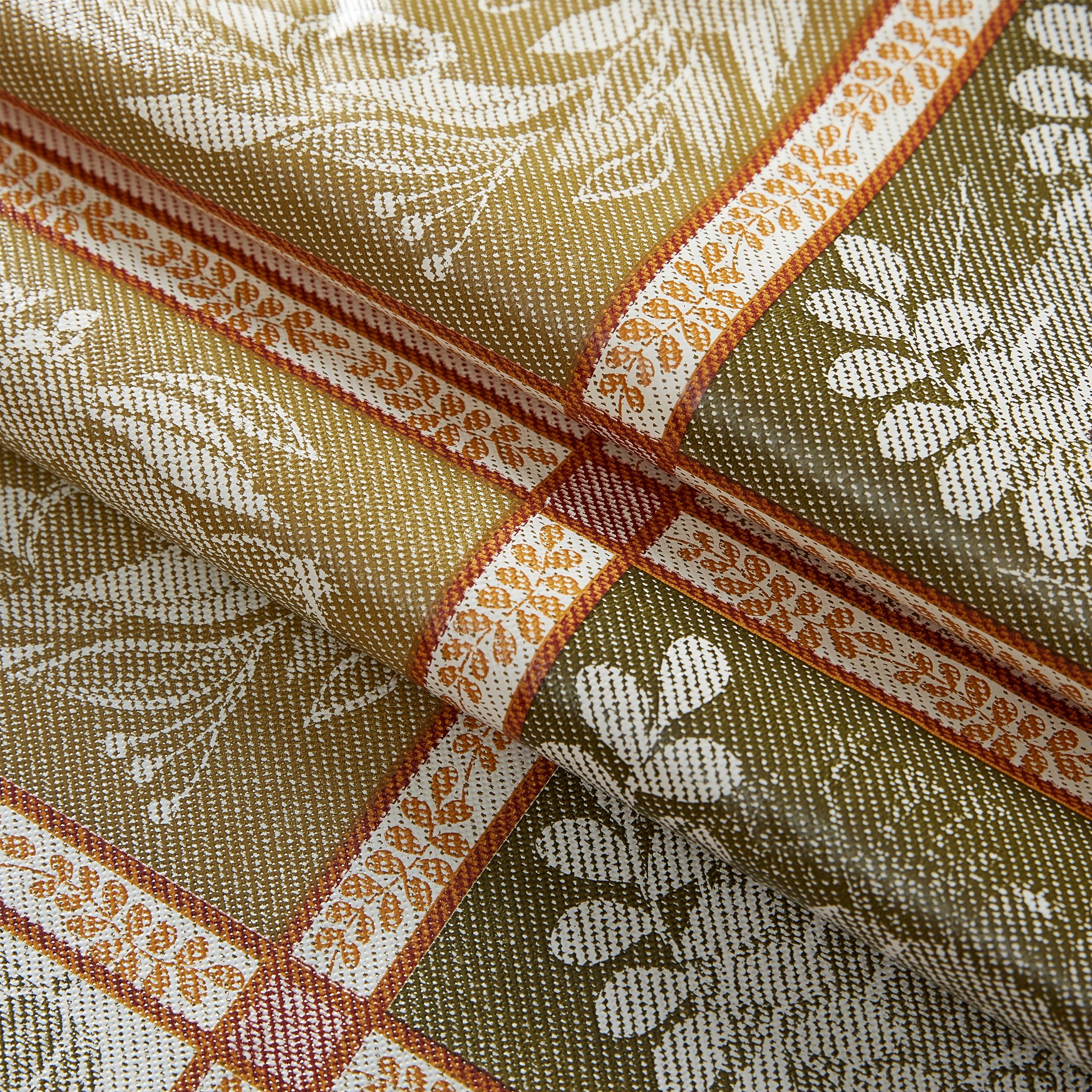 Newbridge Thanksgiving Harvest Breeze Autumn Patchwork Vinyl Flannel Backed Tablecloth Fall Rustic Country Print, Wipe Clean Kitchen Dining, 52 x 52 Inch Square - Image 7