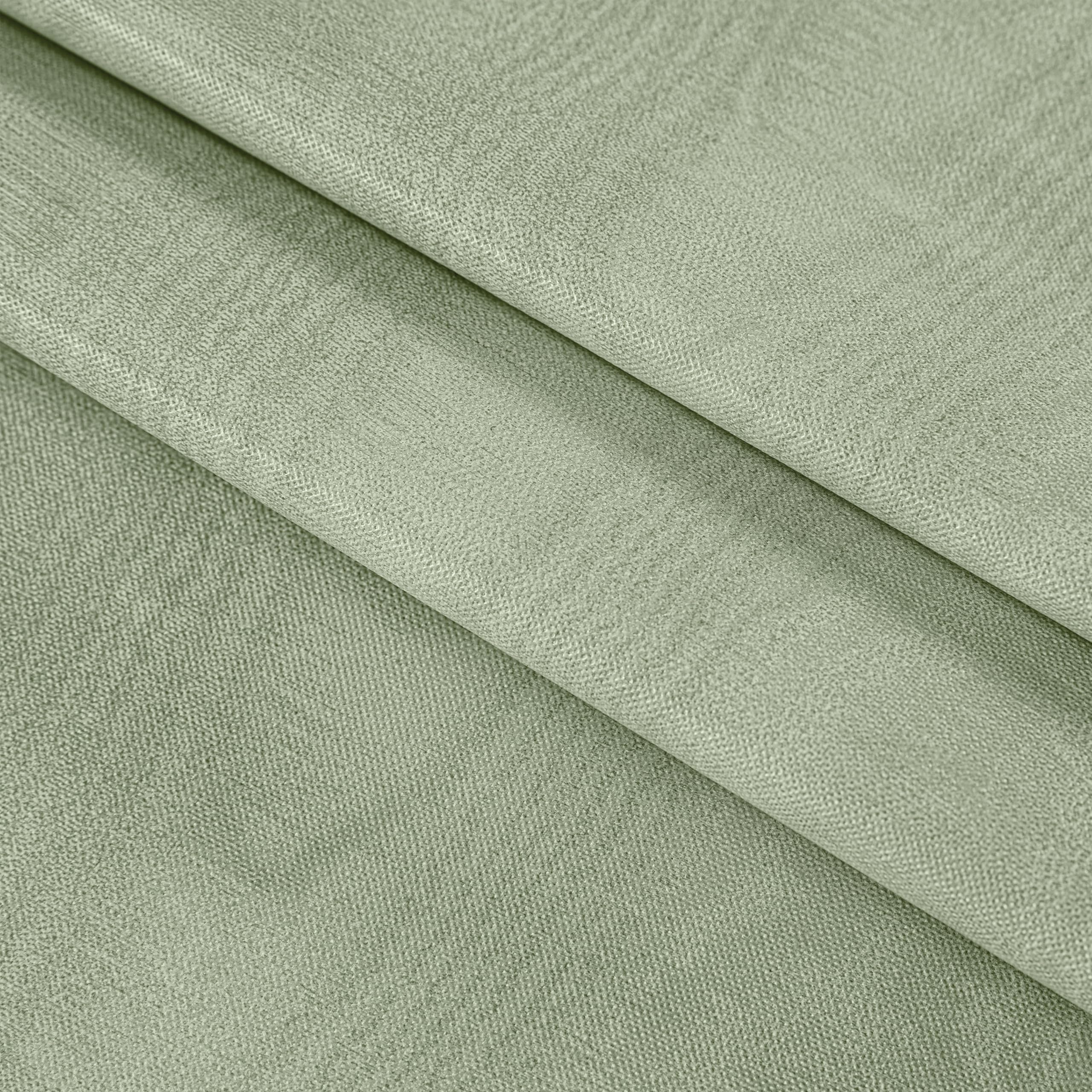 Newbridge Vinyl Flannel Backed Tablecloth, 70 inch Zippered Umbrella Round, Sage Green Moire Wavy Solid Design, Heavyweight Indoor Outdoor Waterproof Table Cover, Easy Care Wipe Clean - Image 8